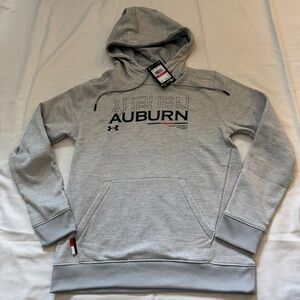 NEW Auburn University Under Armour XS Light Gray Hoodie Sweatshirt War Eagle